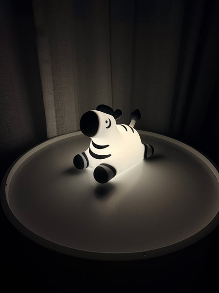 GlowKind Zebra silicone kids night light – warm glow for toddlers NZ